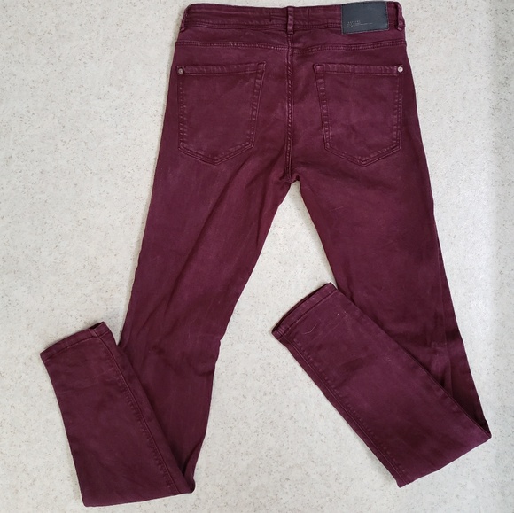 ZARA wine colored skinny jeans - Picture 2 of 5